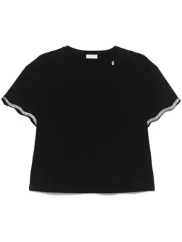 Футболка LIU JO с кристаллами, черный