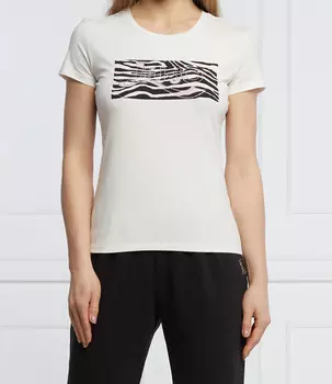 Футболка Liu Jo Sport regular fit, кремовый