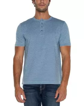 Футболка Liverpool Los Angeles Henley, цвет Blue White Multi