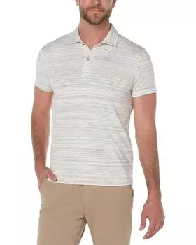 Футболка Liverpool Los Angeles Henley Space Dye Knit, цвет Cream Multi