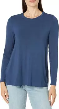 Футболка Liverpool Los Angeles Long Sleeve Scoop Neck Tee, цвет Night Sky Blue