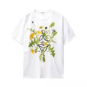 Футболка Loewe Anagram Flowers T-Shirt 'White', белый