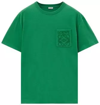 Футболка Loewe Relaxed Fit T-Shirt 'Tennis Green', зеленый