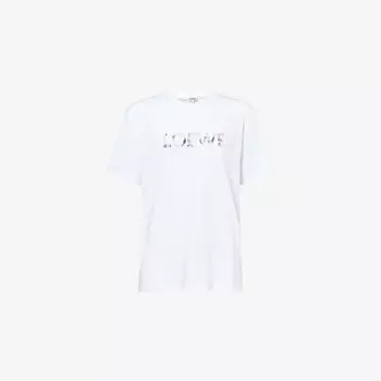 Футболка Loewe с принтом, белый