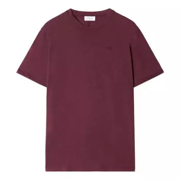 Футболка logo-embroidered cotton t-shirt 'burgundy' Off-White, бургундия