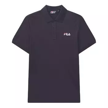 Футболка logo embroidered short sleeve polo blue Fila, синий
