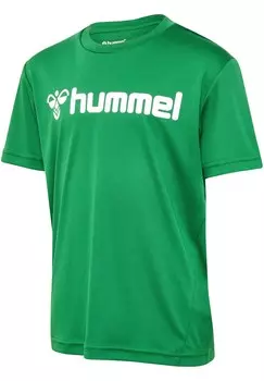 Футболка LOGO Hummel, неоновый зеленый