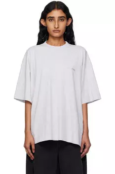 Футболка Logo regular Vetements, серый