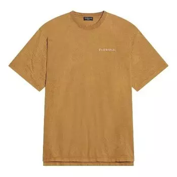 Футболка logo t-shirt medium fit 'beige' Balenciaga, бежевый