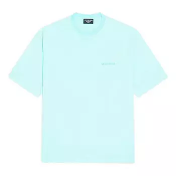 Футболка logo t-shirt medium fit 'mint tint' Balenciaga, зеленый