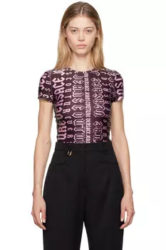 Футболка Logomania Versace Jeans Couture, фиолетовый