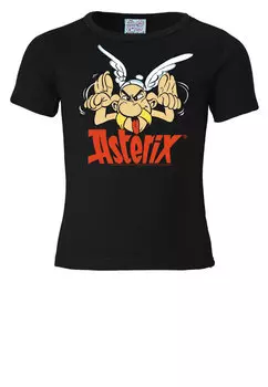Футболка Logoshirt Asterix Grimasse, черный