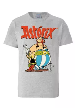 Футболка Logoshirt Asterix & Obelix, цвет grau-meliert
