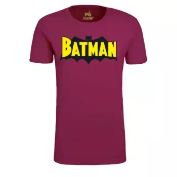Футболка Logoshirt "Batman Wings", с модным принтом супергероя, бордовый