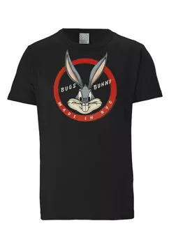Футболка Logoshirt Bugs Bunny Made, черный
