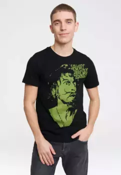 Футболка Logoshirt "Catweazle - Salmay Dalmay Adonay", с принтом Catweazle, черный