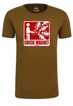 Футболка Logoshirt Chick Magnet, коричневый
