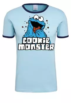 Футболка Logoshirt COOKIE MONSTER, светло-синий