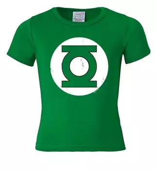 Футболка LOGOSHIRT DC Comics Green Lantern Logo, зеленый