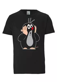 Футболка Logoshirt Der kleine Maulwurf, черный
