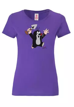 Футболка Logoshirt Der kleine Maulwurf, фиолетовый