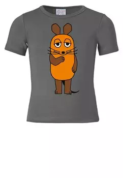 Футболка Logoshirt Die Maus, серый