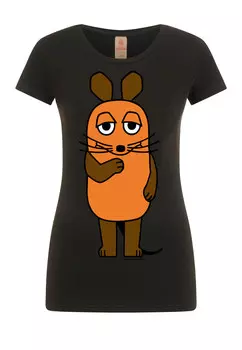 Футболка Logoshirt Die Sendung mit der Maus Die Maus, черный