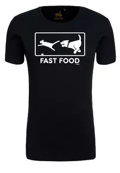 Футболка Logoshirt Fast Food, черный