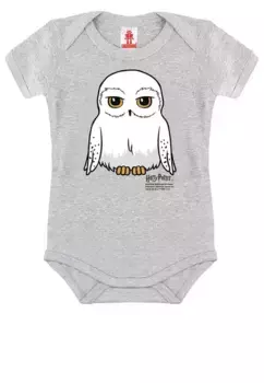 ФУТБОЛКА- Logoshirt "Гарри Поттер - Хедвиг" с милым мотивом совы, цвет Grau-Meliert