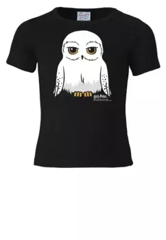 Футболка Logoshirt "Гарри Поттер - Хедвиг" с принтом "Хедвиг", черный