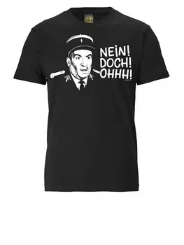 Футболка Logoshirt Gendarm von St Tropez Nein! Doch! Ohhh!, черный
