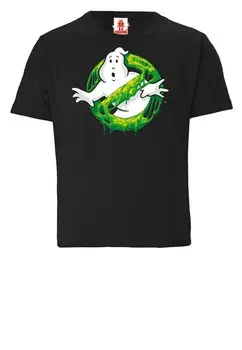 Футболка LOGOSHIRT Ghostbusters – Slime Logo, черный