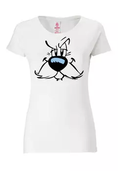 Футболка Logoshirt Idefix Faces Asterix, цвет altweiss