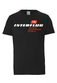 Футболка Logoshirt Interflug DDR, черный