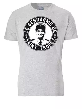 Футболка Logoshirt Le Gendarme de Saint Tropez, цвет grau-meliert