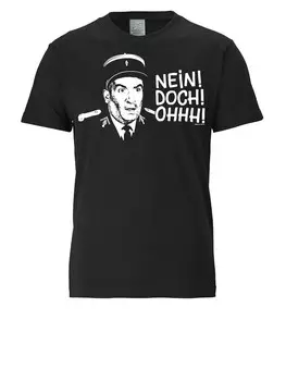 Футболка Logoshirt Le Gendarme de Saint Tropez Nein! Doch! Ohhh!, черный