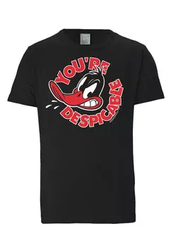 Футболка Logoshirt Looney Tunes Daffy Duck, черный