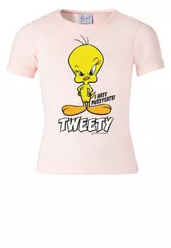 Футболка Logoshirt Looney Tunes Tweety, розовый