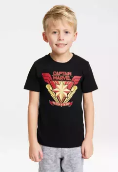 ФУТБОЛКА Logoshirt "Marvel Comics", с лицензионным оригинальным дизайном, черный