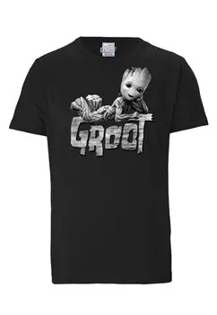 Футболка Logoshirt Marvel Groot, черный