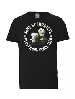 Футболка Logoshirt Muppets Waldorf & Statler Sons Of Ironists, черный