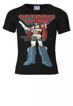 Футболка Logoshirt Optimus Prime One Shall Stand, черный