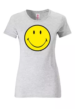 Футболка Logoshirt Original Smiley Face, цвет grau-meliert