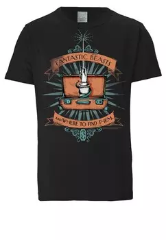 Футболка Logoshirt PHANTASTISCHE TIERWESEN, черный