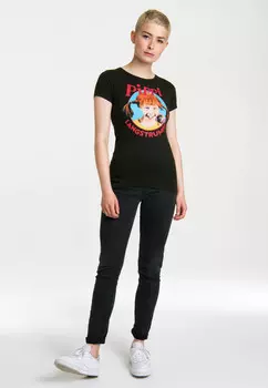 Футболка Logoshirt Pippi Langstrumpf, черный