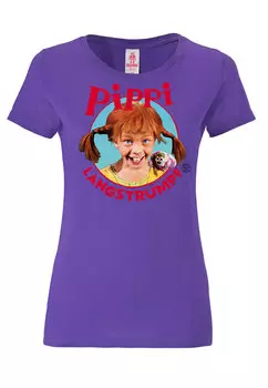 Футболка Logoshirt Pippi Langstrumpf, фиолетовый