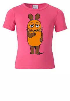 Футболка Logoshirt Print Die Maus, розовый