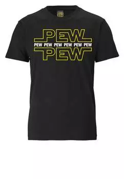 Футболка Logoshirt Print Pew Pew, черный