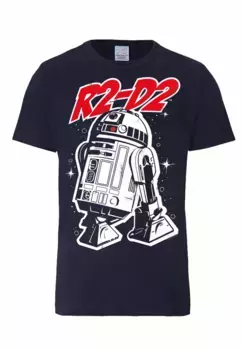 Футболка Logoshirt "R2-D2", с классным мотивом спереди, синий