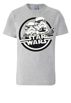 Футболка Logoshirt s Star Wars Stormtrooper, цвет grau-meliert